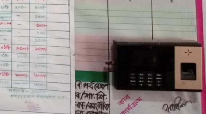 হাজিরা মেশিন কাজে আসেনি, গচ্চা সাড়ে ১৩ লাখ টাকা