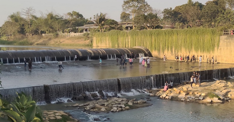 হালদার ভূজপুর রাবার ড্যাম। ছবি: প্রতিনিধি