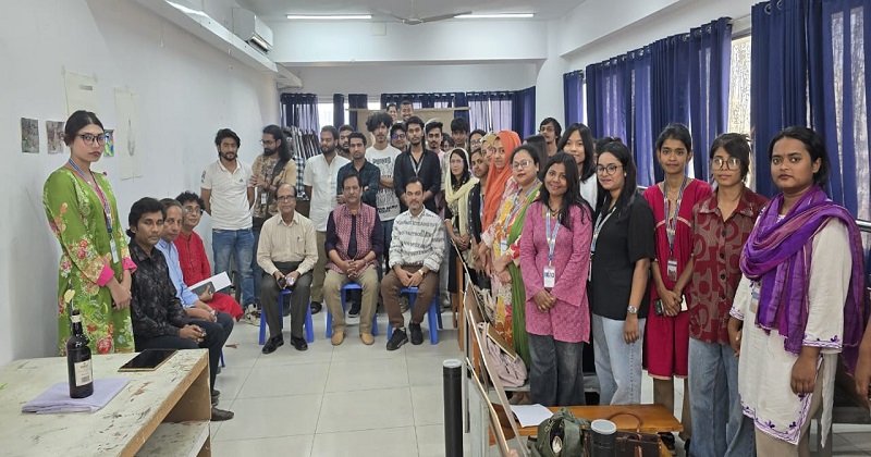 শান্ত-মারিয়াম বিশ্ববিদ্যালয় পরিদর্শনে ঢাবির চারুকলা অনুষদের ডিন