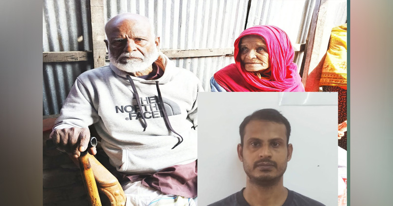 ইনসেটে প্রবাসে নিহত ইমরান হাশমি রুবেল ও তার বাবা মা। ছবি: প্রতিনিধি