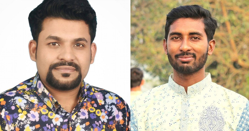 আহ্বায়ক আহসান হাবীব আরমান এবং সদস্য সচিব শাহাদাৎ হোসেন। ছবি: প্রতিনিধি