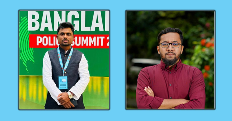 সভাপতি মুস্তাফিজুর রহমান ও সেক্রেটারি মাজহার। ছবি: প্রতিনিধি
