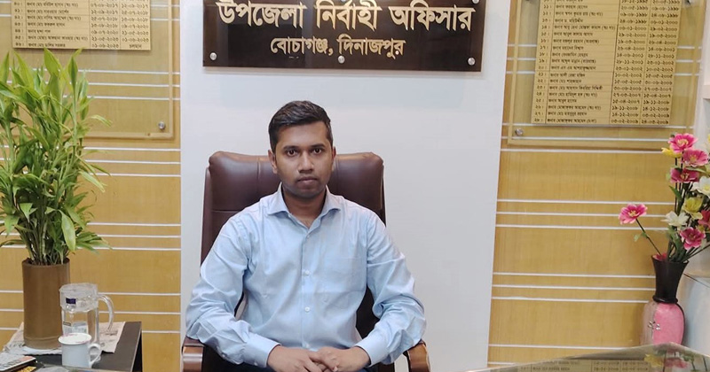 ইউএনও মারুফ হাসান। ছবি: প্রতিনিধি