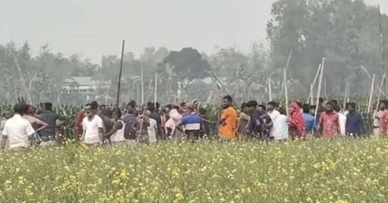 মাদারগঞ্জে খাস জমি দখল নিতে দুই পক্ষের সংঘর্ষ, আহত ৩০