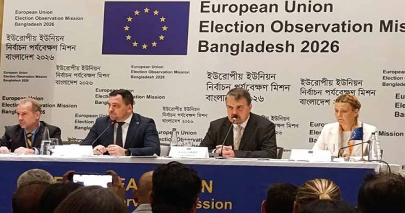 নির্বাচন প্রতি‌যোগিতামূলক ও আন্তর্জা‌তিক মা‌নের হ‌য়ে‌ছে: ইইউ নির্বাচন পর্যবেক্ষণ প্রধান