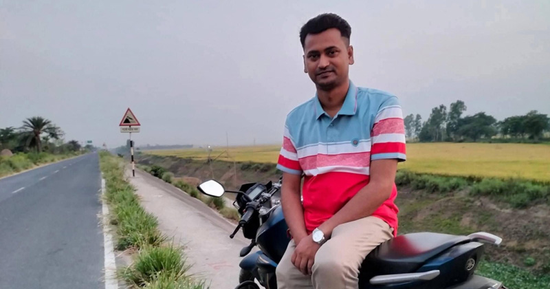 ব্যাংক কর্মকর্তা সামিউল হাসান শুভ। ছবি: প্রতিনিধি