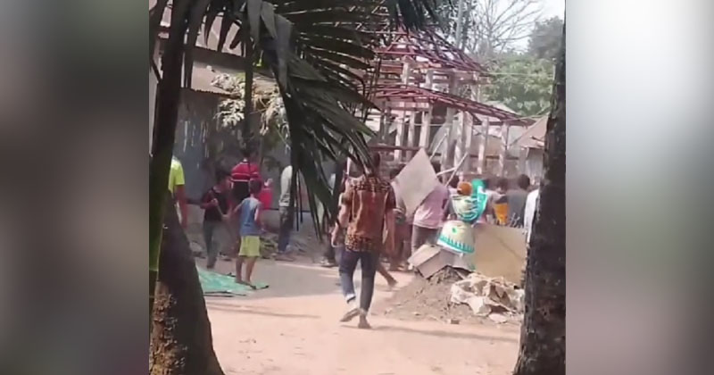 মদনে তুচ্ছ ঘটনায় বাড়ি ও মাদ্রাসায় হামলা 