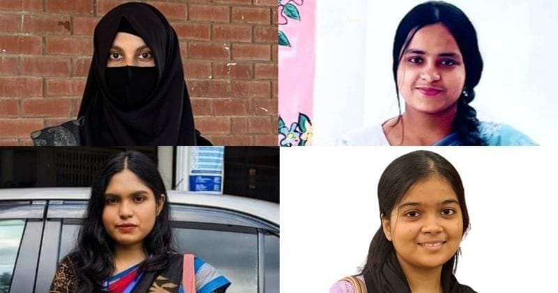 খাদিজা আফরিন মিতু, নুসরাত সুলতানা, মোনতাহিনা জান্নাত স্বর্ণা  ও অতসী অরণ্য