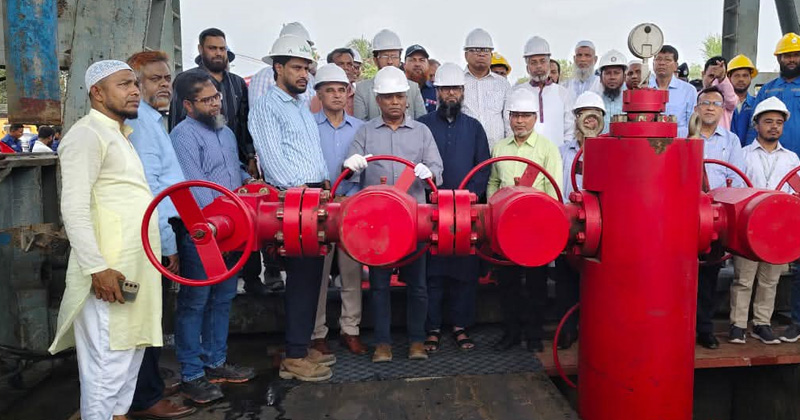 শ্রীকাইল গ্যাসক্ষেত্রের পাঁচ নম্বর কূপ উদ্বোধন