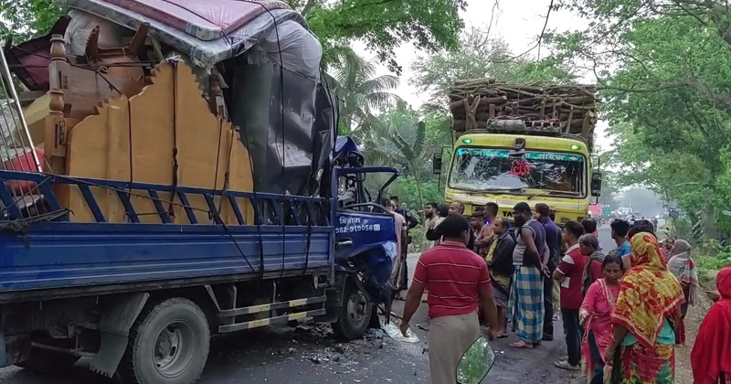 মাদারীপুরে পিকআপ-ট্রাক সংঘর্ষে শিশুসহ আহত ৮