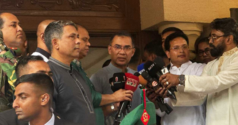 প্রধানমন্ত্রী ও বিএনপির চেয়ারম্যান তারেক রহমান