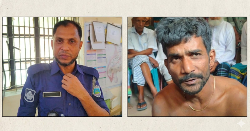 অভিযুক্ত এএসআই মোহাম্মদ মাসুদ ও চোর আলাল 
