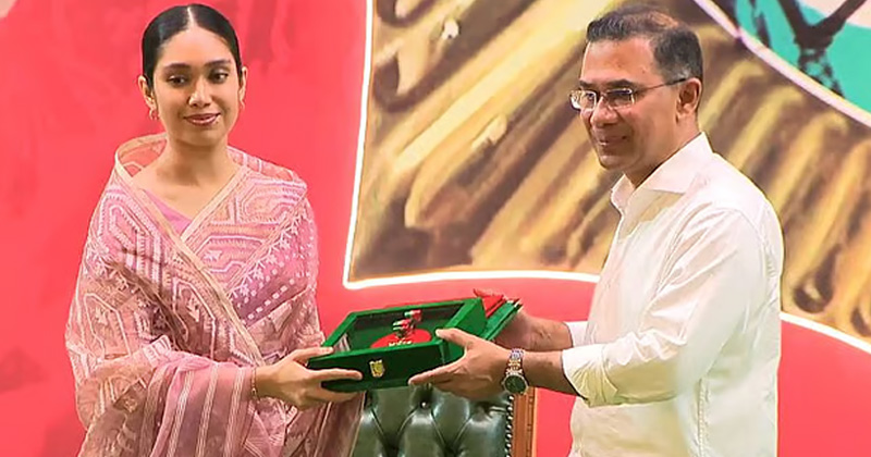 খালেদা জিয়ার মরণোত্তর পুরস্কার গ্রহণ করলেন জাইমা রহমান