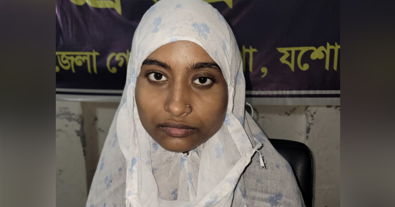 ঘাতক পুত্রবধূ মরিয়ম বেগম। ছবি: প্রতিনিধি