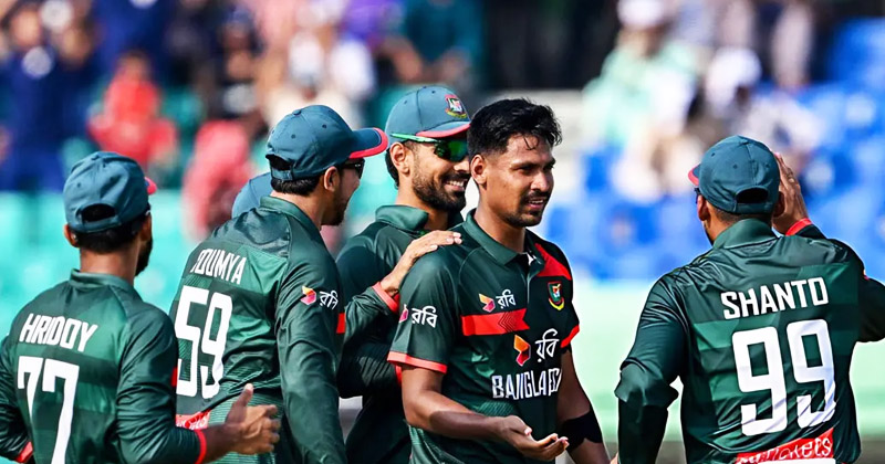 শান্তর সেঞ্চুরির পর মুস্তাফিজের ফাইফারে সিরিজ বাংলাদেশের