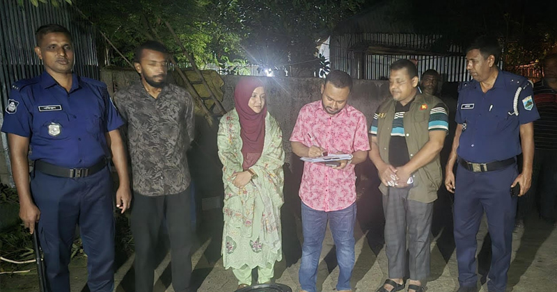 পাবনার ভাঙ্গুড়া ভবানীপুর গ্রামে নকল দুধ তৈরির দায়ে যুবকের কারাদণ্ড। ছবি: প্রতিনিধি