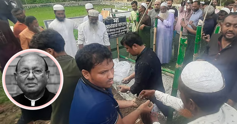 মা-বাবা ও স্ত্রীর পাশে চিরনিদ্রায় শায়িত হলেন তোফায়েল আহমেদ