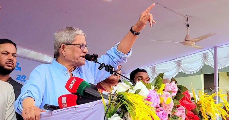 দেশকে অস্থিতিশীল করার ষড়যন্ত্রে মেতেছে একটি দল : মির্জা ফখরুল
