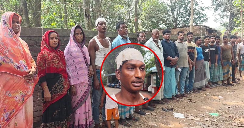 রাউজানে যুবককে কুপিয়ে জখম, বিচারের দাবিতে মানববন্ধন