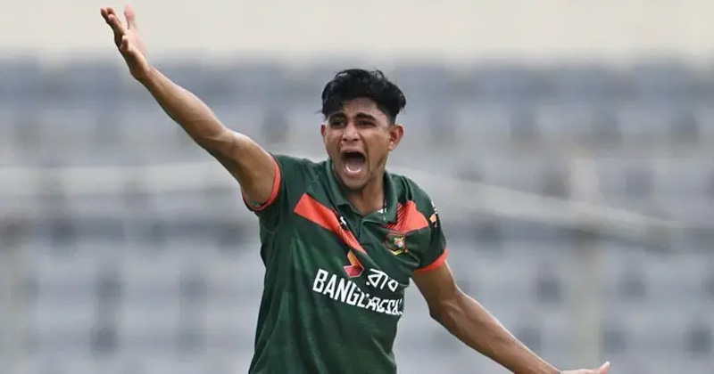 নাহিদ রানার গতির ঝড়, তৃতীয় উইকেট হারিয়ে চাপে অস্ট্রেলিয়া
