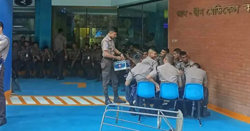 এবার আদ্-দ্বীন হাসপাতালে পুলিশ মোতায়েন