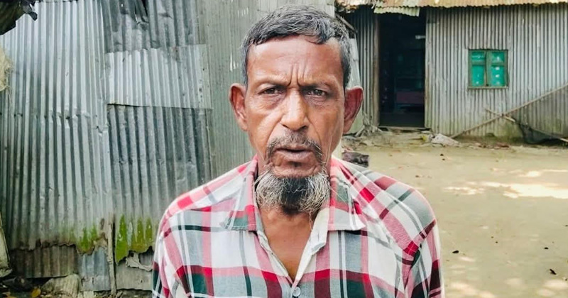 ছেলে-পুত্রবধূর মারধরে নিহত আব্দুর রাজ্জাক। ছবি : প্রতিনিধি