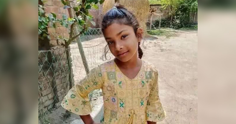 শিশু সানজিদা। ছবি: প্রতিনিধি