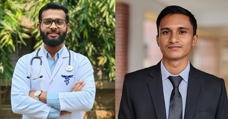 দানেশ ব্লাড ব্যাংকের সভাপতি হৃদয় ও সাধারণ সম্পাদক সাকিব 