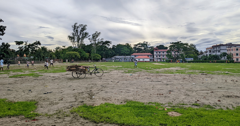 ভিক্টোরিয়া স্কুল মাঠ। ছবি: প্রতিবেদক