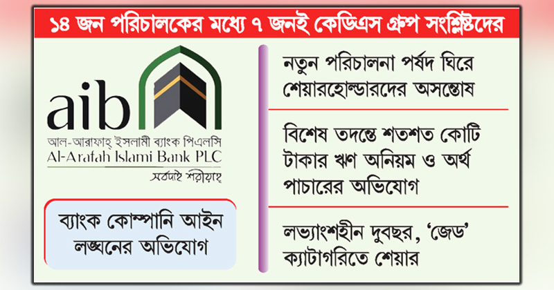 এক পরিবারের কব্জায় আল-আরাফাহ ইসলামী ব্যাংক, বিতর্কিতরা নতুন পর্ষদে