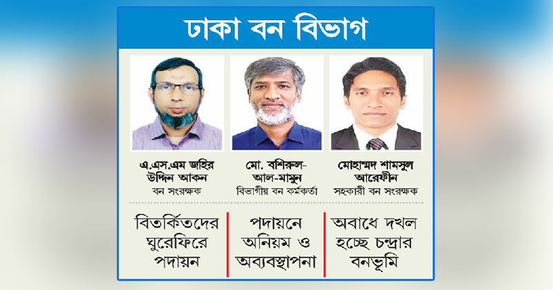 তিন কর্মকর্তার সমন্বয়হীনতায় বনভূমি দখলের মহোৎসব