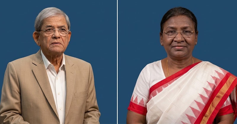 মির্জা ফখরুল ইসলাম আলমগীর ও দ্রৌপদী মুর্মু