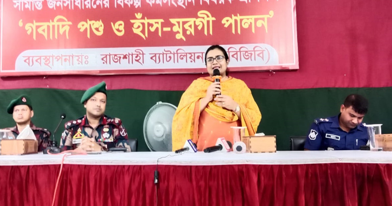 গোদাগাড়ীতে সীমান্তের যুবকদের আত্মনির্ভরশীল করতে বিজিবির প্রশিক্ষণ কর্মশালা