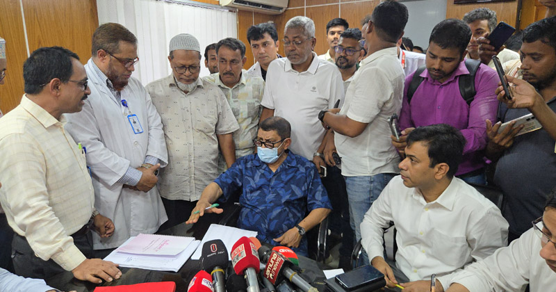 মেডিকেল কলেজ হাসপাতালে ৫০ শয্যার ডায়ালাইসিস স্থাপন করা হবে : স্বাস্থ্যমন্ত্রী 