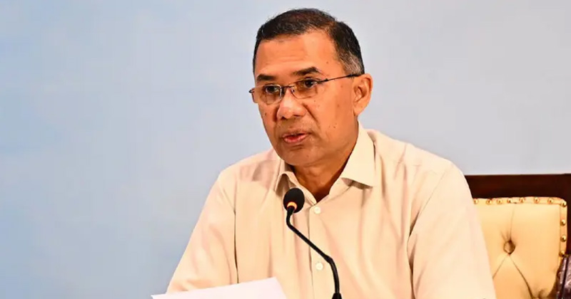 বক্তব্য দিচ্ছেন তারেক রহমান