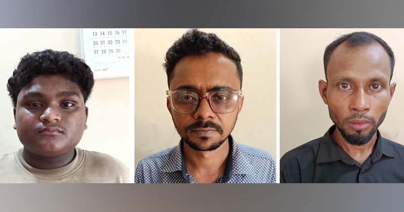 মো. সারোয়ার, সারোয়ার হোসেন রাকিব ও সাদ্দাম হোসেন