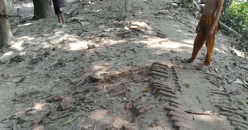 বোয়ালমারীতে রাস্তার বেহাল দশা; শিক্ষার্থীদের যাতায়াতে চরম ভোগান্তি 