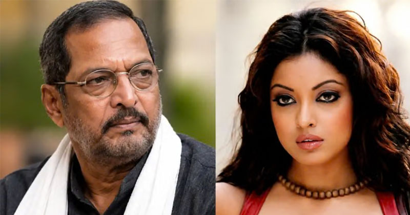 নানা পাটেকর ও তনুশ্রী দত্ত। ছবি সংগৃহীত