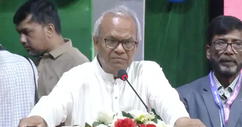 বক্তব্য দিচ্ছেন রুহুল কবির রিজভী।